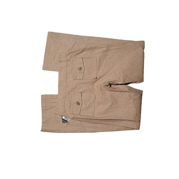 NWT Marc Jacobs Bootcut Flap Pocket Pants Linen Blend Tan Women's 6 - Picture 3 of 6